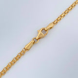 Cadena China 6.85gr / 23 3/4 in / 2.14mm Oro Amarillo +1 18K $