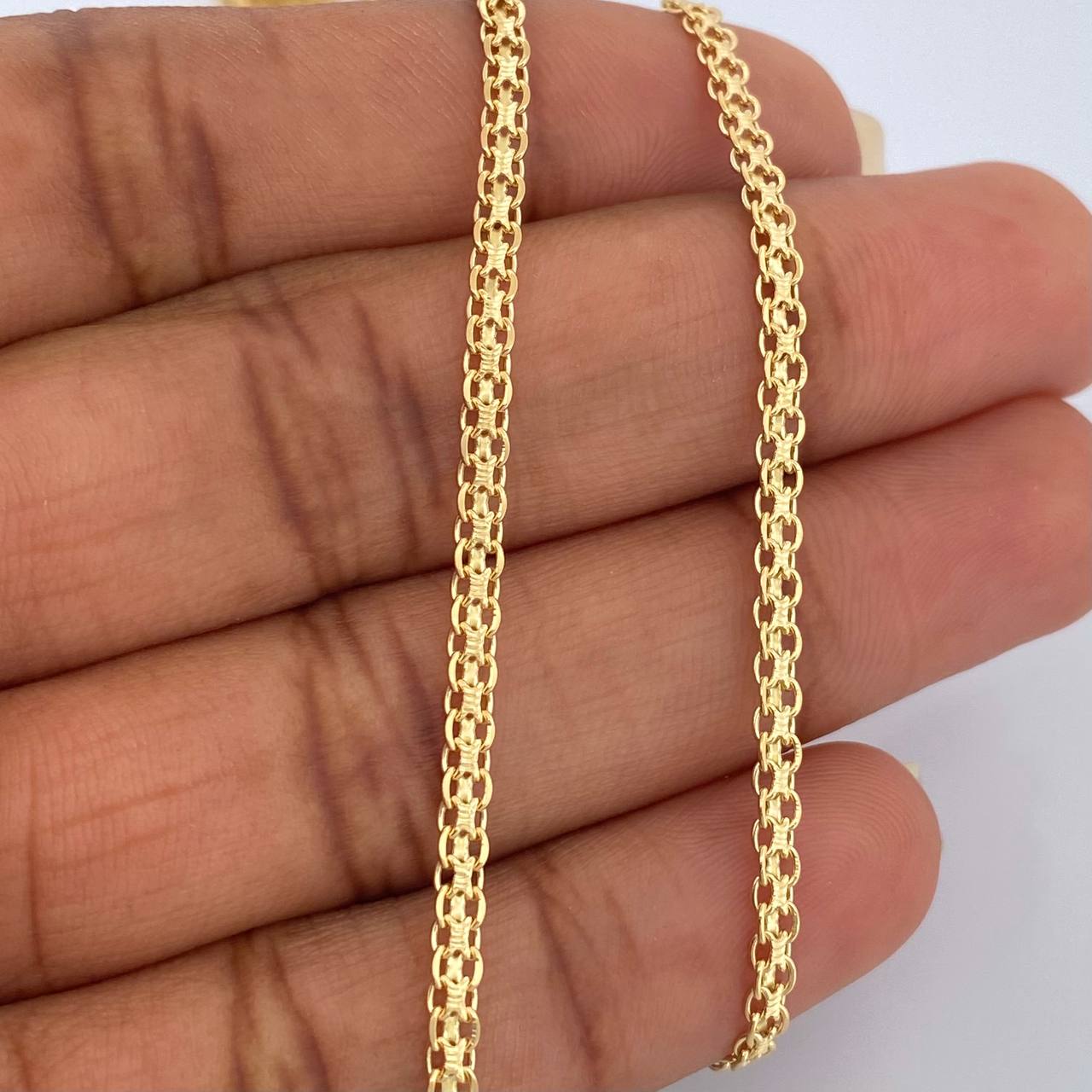 Bismark Chain 8.2gr / 23 3/4 in / 2.44mm Yellow Gold +1 18K $