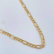 Cadena Figaro 5.5gr / 24 in / 3.33mm Oro Amarillo +1 18K $