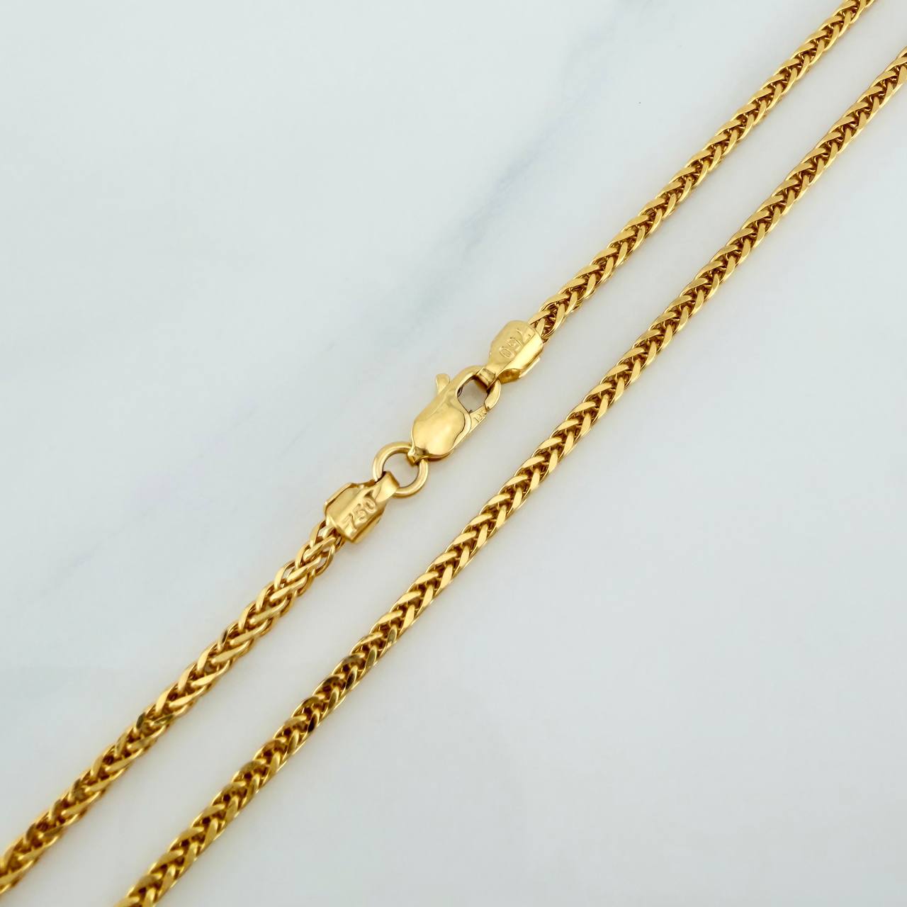 Franco Chain 5.15 g / 23 3/4 in / 1.68 mm 18K Yellow Gold