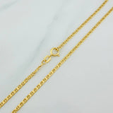 Flat Mariner Chain 2.25 g / 23 3/4 in / 1.79 mm 18K Yellow Gold