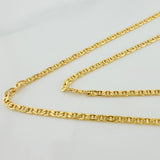 Flat Mariner Chain 2.3 g / 23 3/4 in / 1.88 mm 18K Yellow Gold