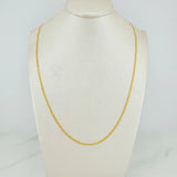 Flat Mariner Chain 2.25 g / 23 3/4 in / 1.79 mm 18K Yellow Gold