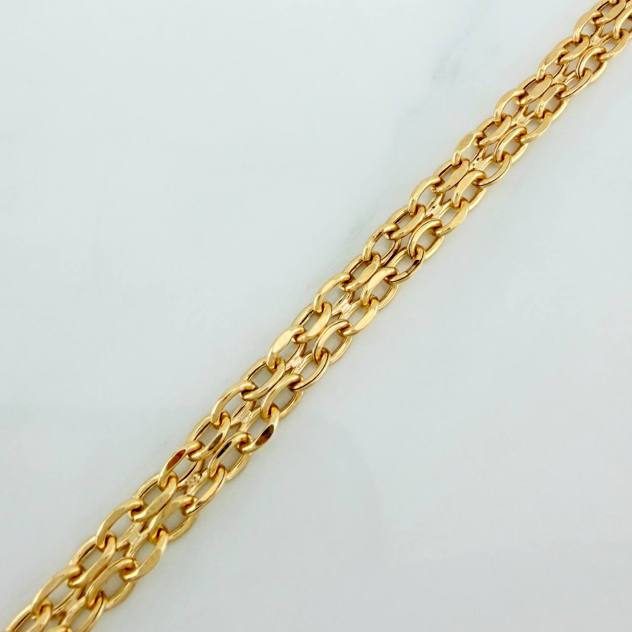 Pulso Chino 4.35 g / 7 in / 5.26 mm Oro Amarillo 18K