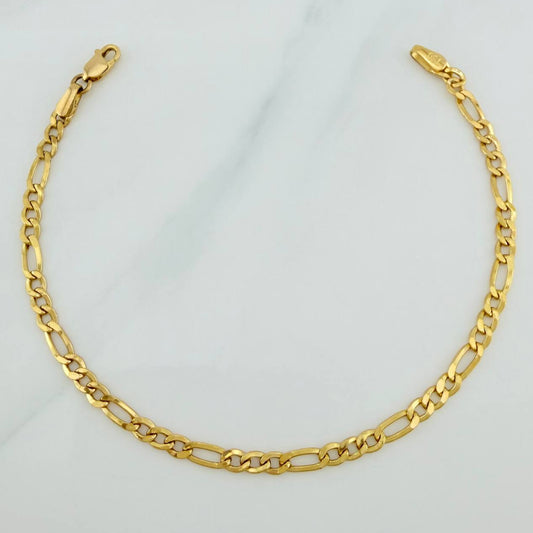 Pulso Figaro 2.2 g / 7 1/4 in / 3.28 mm Oro Amarillo 18K