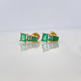 Topos Piramide Esmeraldas 99Pts 2.15 g / in / 4.4 mm Oro Amarillo 18K