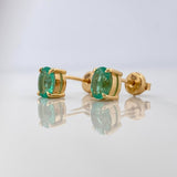 Topos Rectangulos Esmeraldas 1,58Qts 2.3 g / in / 6 mm Oro Amarillo 18K