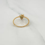 Emerald Grapes Ring 16Pts 1 g / T5 Yellow Gold 18K