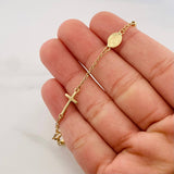 Bracelet Espiga Miraculous Virgin 2.15 g / 7 1/2 in / 1.7 mm Yellow Gold 18K