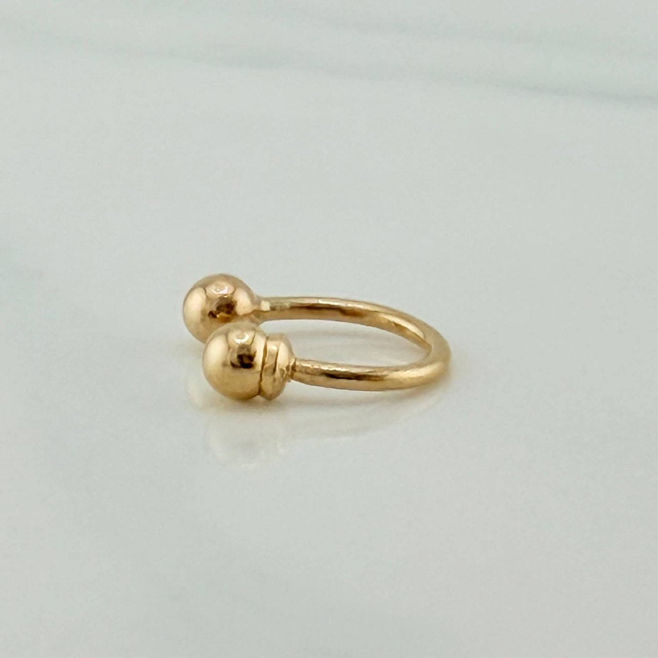 Piercing U Bolas 0.4 g / 1/2 in Oro Amarillo 18K