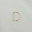 Piercing Arco Cabeza Plana 0.35 g / 1/2 in Oro Amarillo 18K