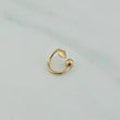 Piercing Punta Flecha Bola Espiral 0.65 g / 1/2 in Oro Amarillo 18K