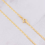 Cadena Escalera Plana 3.85g / 24 in / 1.9mm Tres Oros 18K