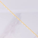 Cadena Escalera Plana 3.85g / 24 in / 1.9mm Tres Oros 18K