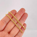 Cadena Lazo 3.6g / 16 in / 2.7mm Oro Amarillo 18K