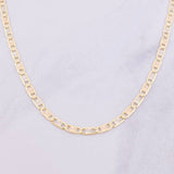Cadena Escalera Plana 8.05g / 20 in / 3.3mm Tres Oros 18K