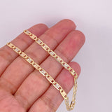 Cadena Escalera Plana 8.05g / 20 in / 3.3mm Tres Oros 18K