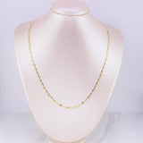 Cadena Escalera Plana 8.05g / 20 in / 3.3mm Tres Oros 18K