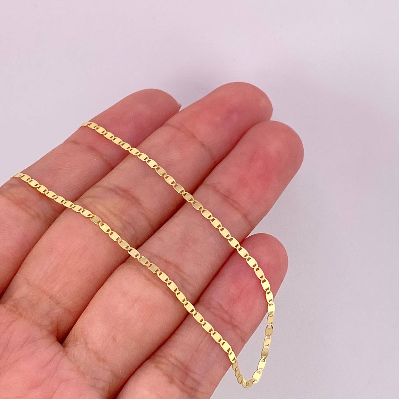 Flat Anchor Chain 1.95g / 18 in / 1.5mm Yellow Gold 18K