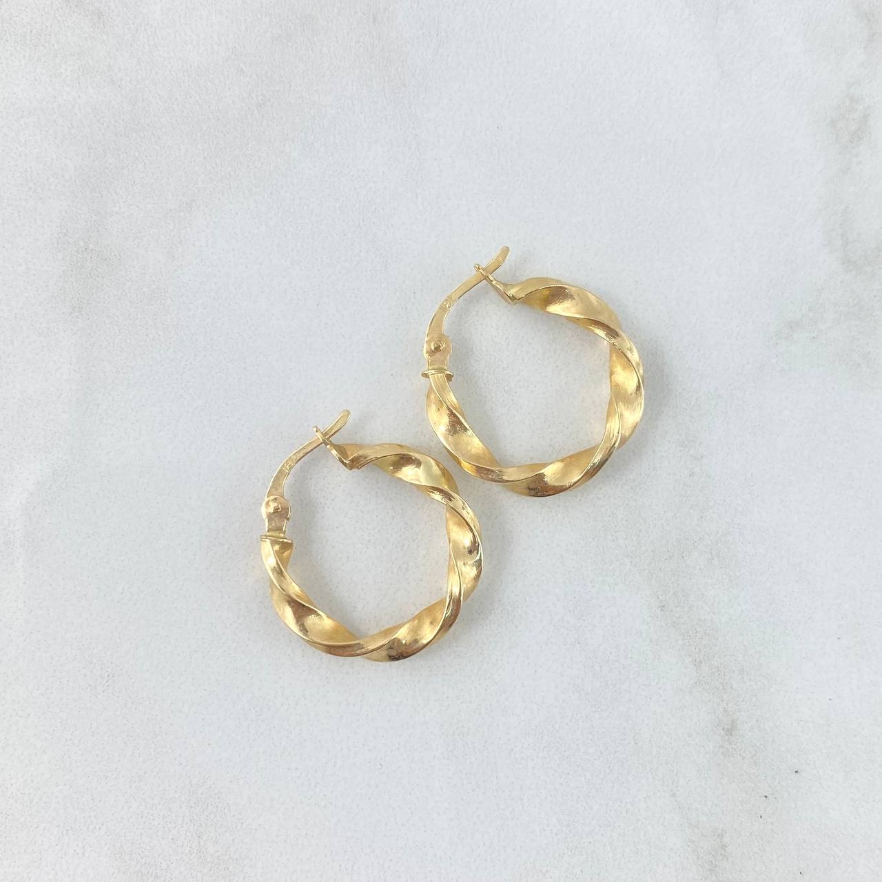 Candongas Nico 2.7gr / 2.1cm / Lisas Oro Amarillo