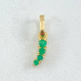 Dije Trinity Esmeraldas 13pts 0.65gr / 1.5cm / Oro 18K ©