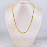 Cadena Cubana Infinito 12.65g / 16 in / 4.8mm Oro Amarillo 18K