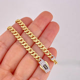 Cadena Cubana Infinito 12.65g / 16 in / 4.8mm Oro Amarillo 18K