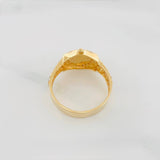 Anillo Correa Corona 5.3 g / T8 3/4 Dos Oros Amarillo Blanco 18K
