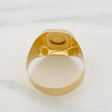 Anillo Sello Cruz 3.45 g / T11 1/2 Oro Amarillo 18K