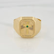Anillo Sello Cruz 3.45 g / T11 1/2 Oro Amarillo 18K
