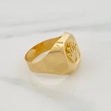 Crown Signet Ring 3.45 g / T9 1/4 Yellow Gold 18K