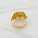 Anillo Sello Cruz 3.15 g / T10 1/2 Oro Amarillo 18K