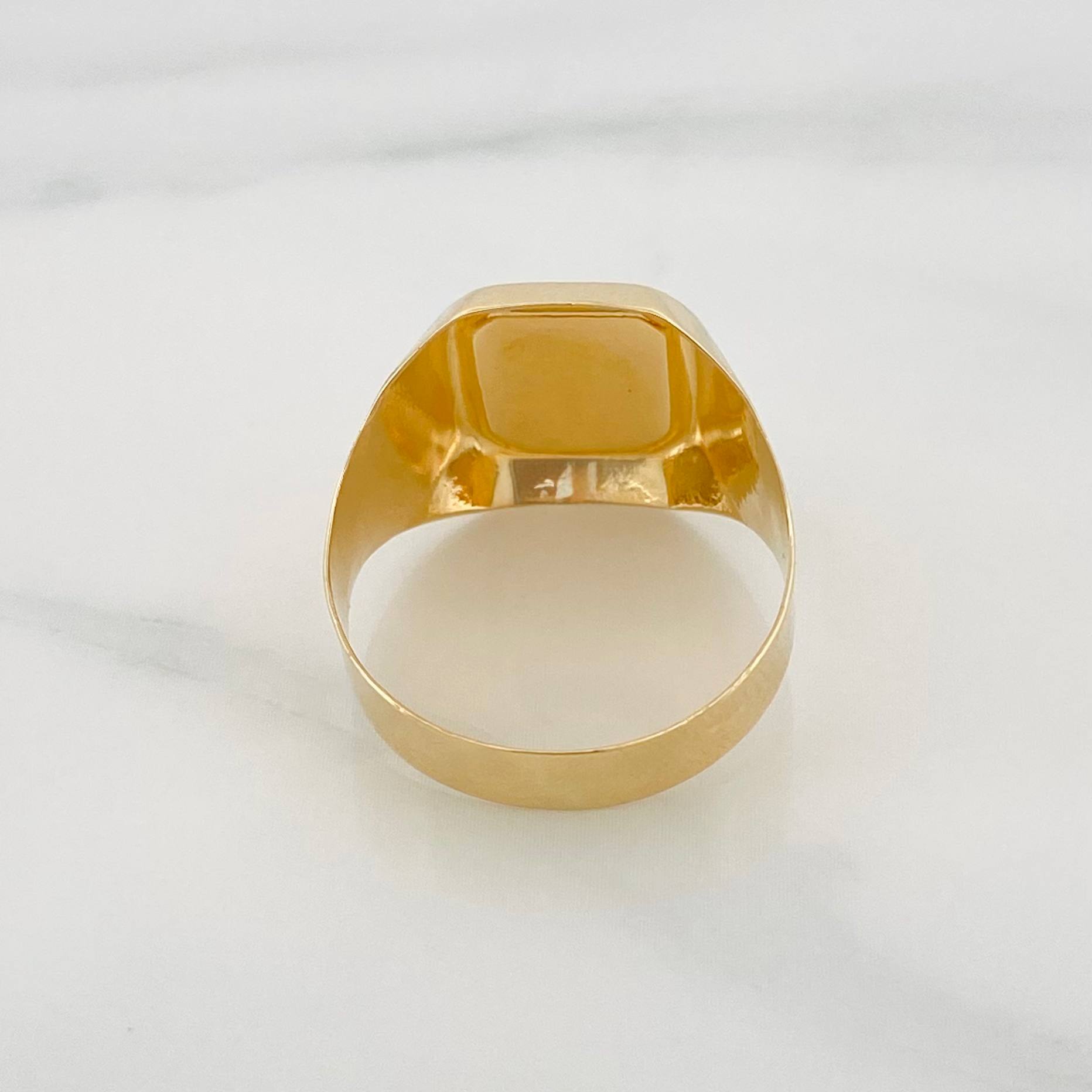 Virgin of Guadalupe Ring 3.45 g / Size 9 1/4 Yellow Gold 18K