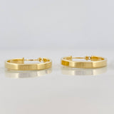 Candongas Vick 1.6 g / 3/4 in Oro Amarillo 18K
