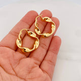Candongas Demi 4.9 g / 1 1/4 in Oro Amarillo 18K