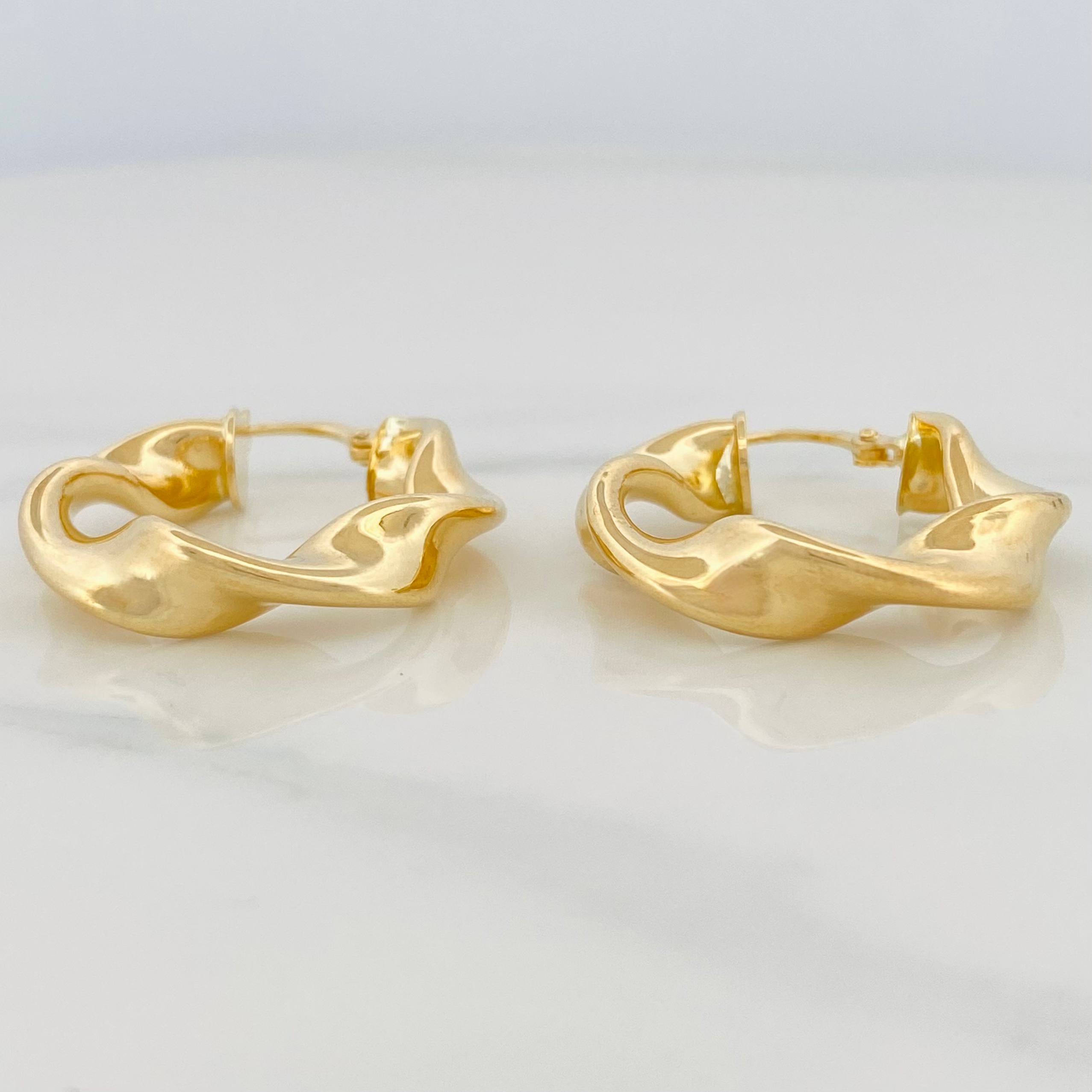 Candongas Demi 4.9 g / 1 1/4 in Oro Amarillo 18K