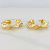 Candongas Demi 4.9 g / 1 1/4 in Oro Amarillo 18K