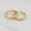 Hoop Earrings Isa 6.4 g / 1 1/2 in 18K Yellow Gold