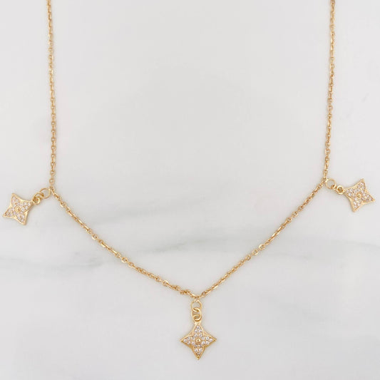 Classic Link Chain Flower 4.4 g / 16 1/4 in / 1.55 mm 18K Yellow Gold
