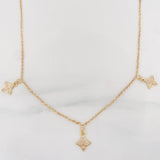 Cadena Aro Seguido Flor 4.4 g / 16 1/4 in / 1.55 mm Oro Amarillo 18K