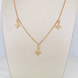Cadena Aro Seguido Flor 4.4 g / 16 1/4 in / 1.55 mm Oro Amarillo 18K