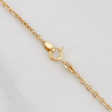Cadena Aro Seguido Flor 4.4 g / 16 1/4 in / 1.55 mm Oro Amarillo 18K