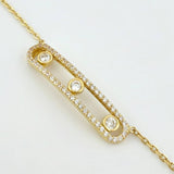 Cadena Cetro Triple Ensamblado 5.8gr / 18 3/4 in / 1mm Oro Amarillo +4 18K