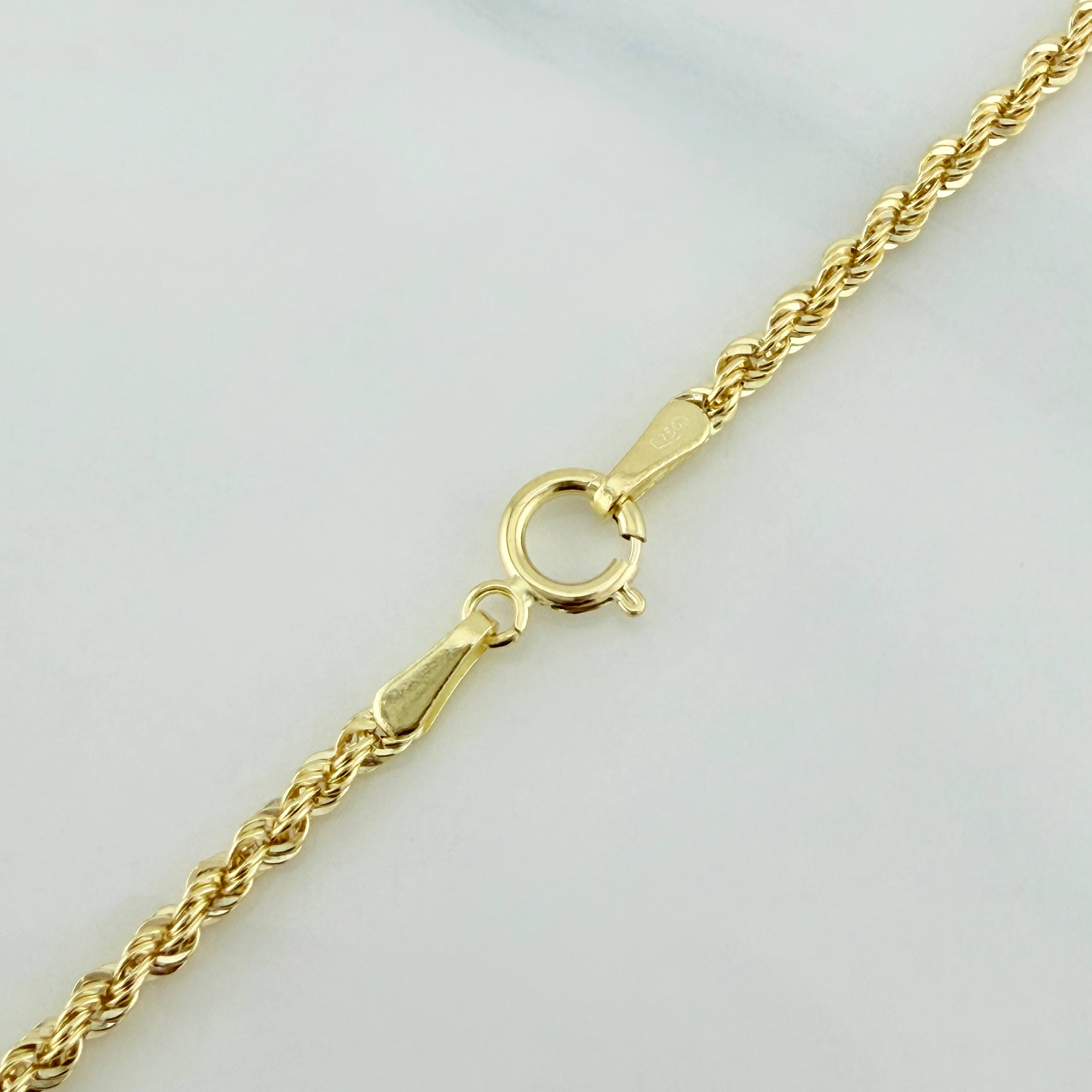 Cadena Lazo 3.35 g / 23 1/2 in / 1.9 mm Oro Amarillo 18K