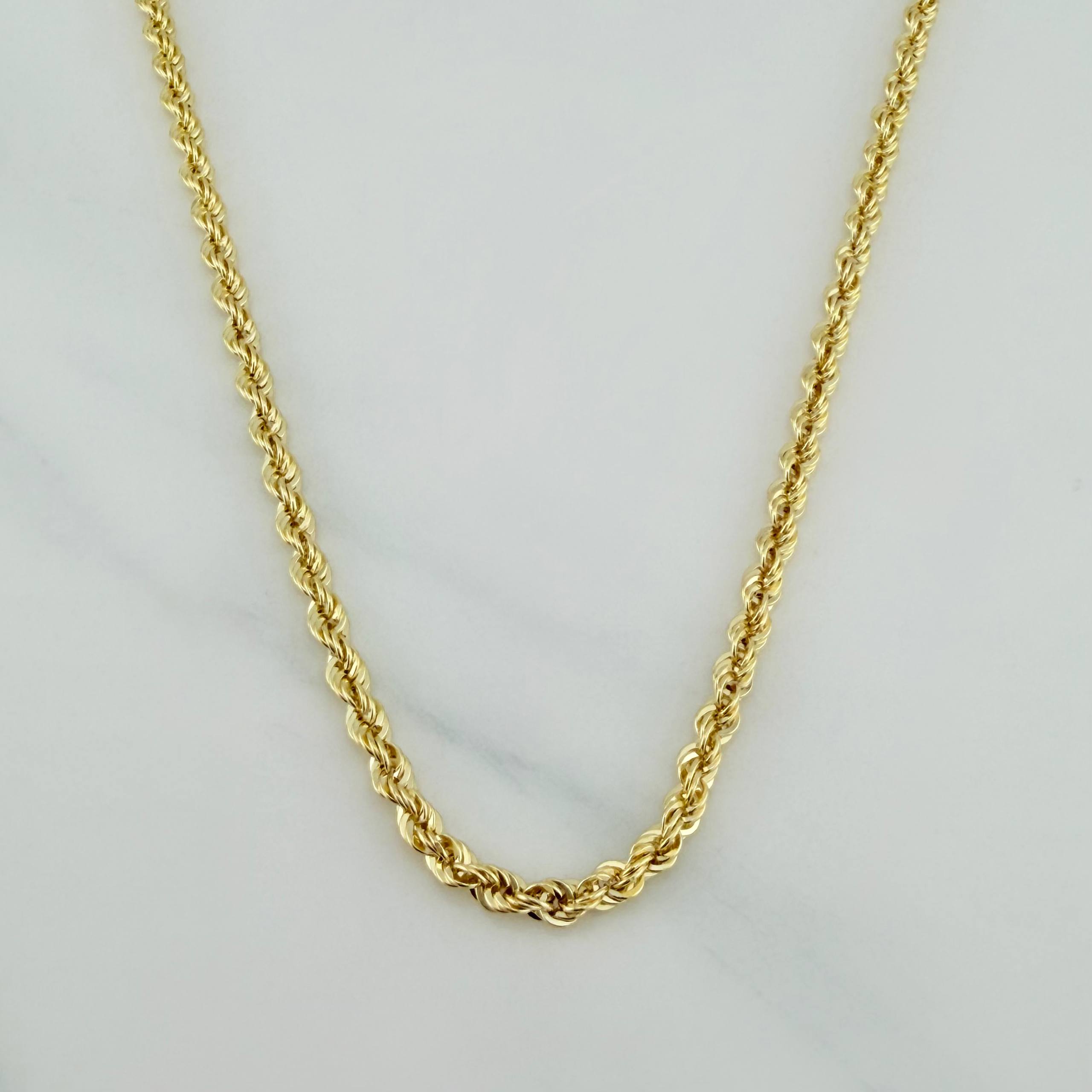 Cadena Lazo 6.85 g / 23 1/2 in / 3.12 mm Oro Amarillo 18K