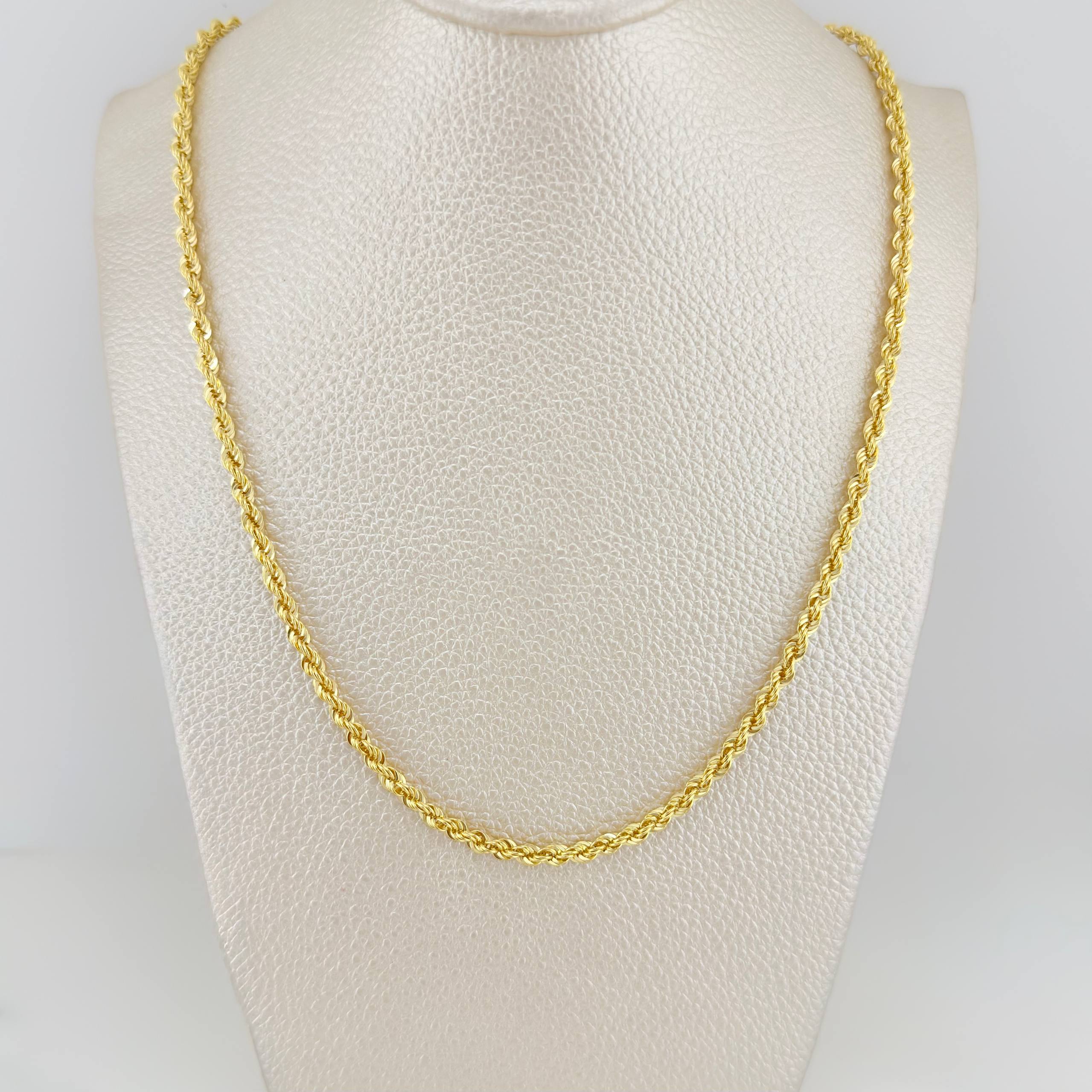 Cadena Lazo 6.95g / 23 3/4 in / 3.13mm Oro Amarillo 18K