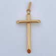 Dije Cruz 1.8gr / 1 1/2 in / Oro Amarillo 18K $