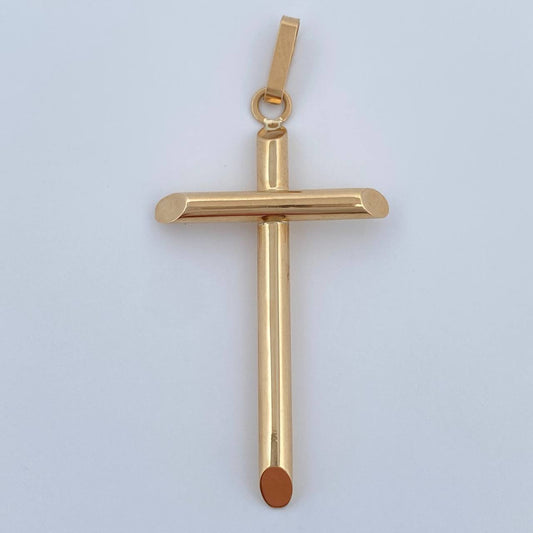 Dije Cruz 1.8gr / 1 1/2 in / Oro Amarillo 18K $