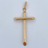 Dije Cruz 1.8gr / 1 1/2 in / Oro Amarillo 18K $