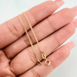Pulso Chino 1.3g / 7 1/2 in / 1.25mm Oro Amarillo 18K